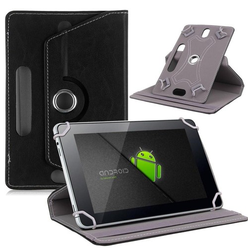 Black folio faux - folio, leather